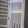 Lexi White LED Mirrored Jewellery Cabinet