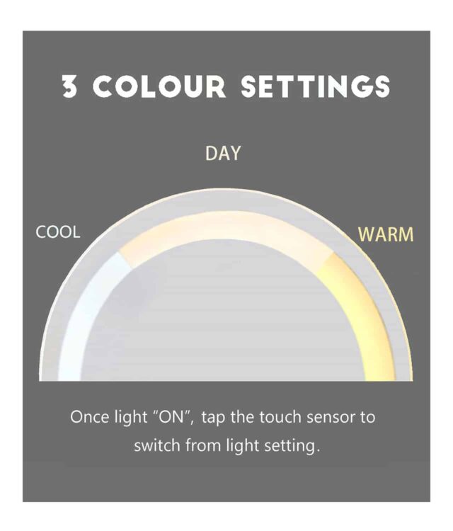 Olivia White Dressing Table with Touch Sensor LED Mirror