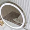 Olivia White Dressing Table with Touch Sensor LED Mirror