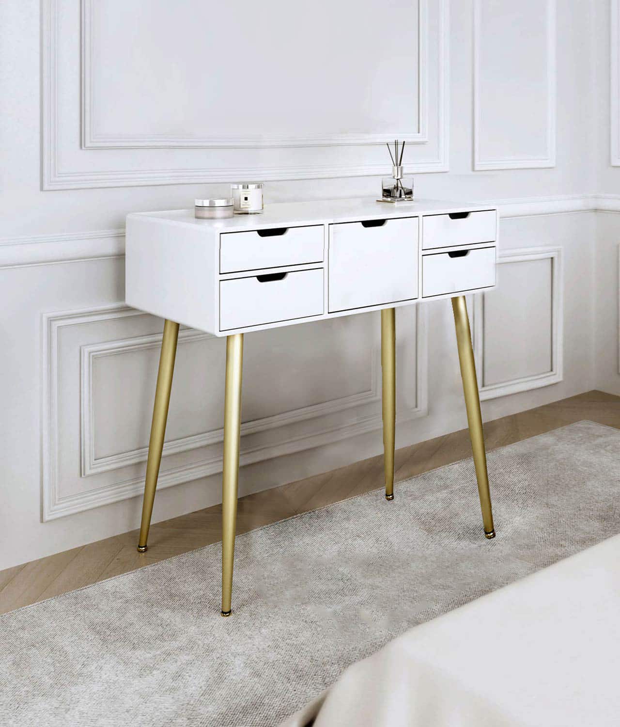 Gabriella White Dressing Table