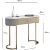 Romy Mocha Bouclé Dressing Table