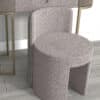Hattie Mocha Bouclé Stool