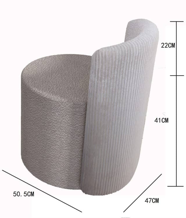 Hattie Mocha Bouclé Stool