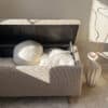 Wren Mocha Bouclé Storage Ottoman