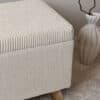 Elara Ivory Bouclé Storage Ottoman