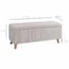 Elara Ivory Bouclé Storage Ottoman