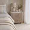 Elodie Mocha Bouclé Bedside Table