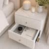 Elodie Ivory Bouclé Bedside Table