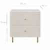 Elodie Ivory Bouclé Bedside Table