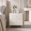 Posie Ivory Bouclé Bedside Table