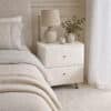 Posie Ivory Bouclé Bedside Table