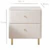 Posie Ivory Bouclé Bedside Table