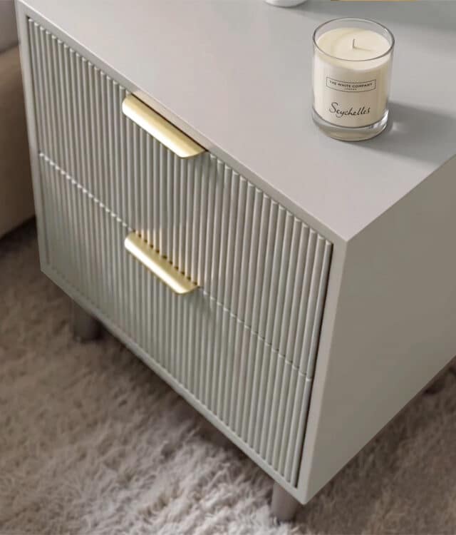 Alma Mocha Bedside Table