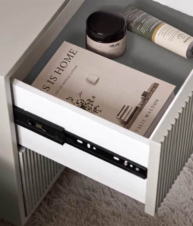 Alma Mocha Bedside Table