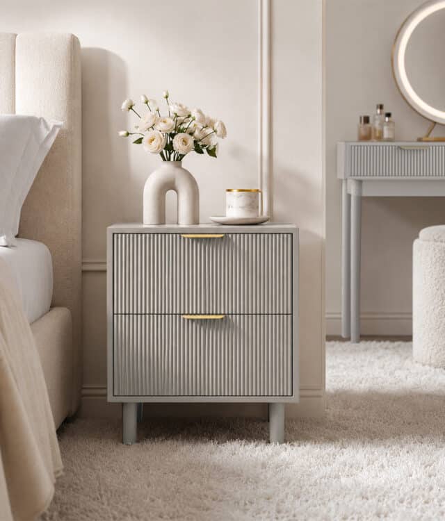 Alma Mocha Bedside Table