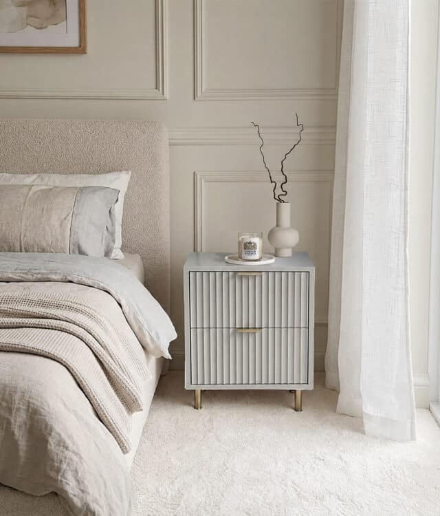 Clara Mocha Bedside Table