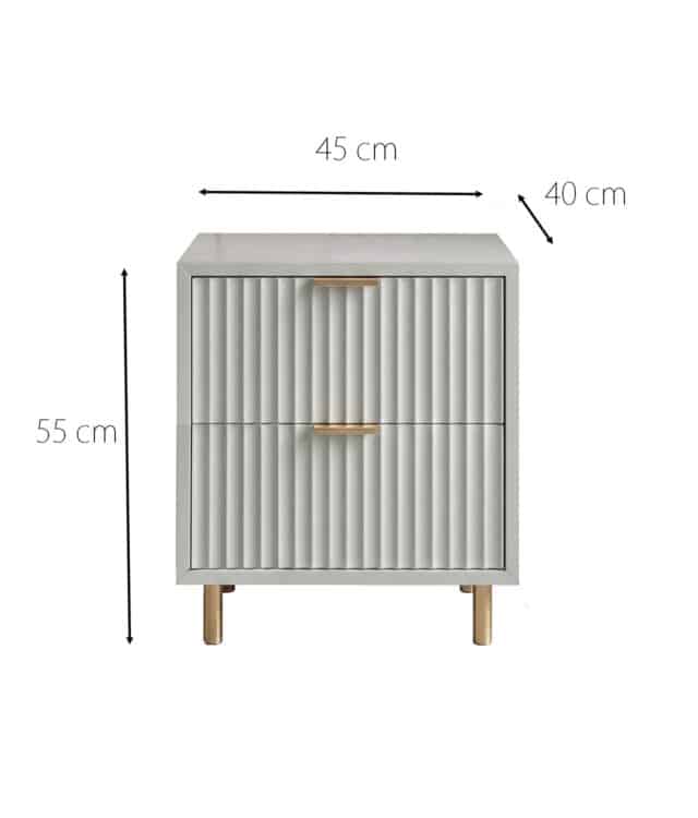Clara Mocha Bedside Table