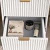 Clara White Bedside Table
