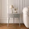 Margot Mocha Round Bedside Table