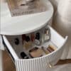 Margot Mocha Round Bedside Table