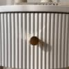 Margot Mocha Round Bedside Table