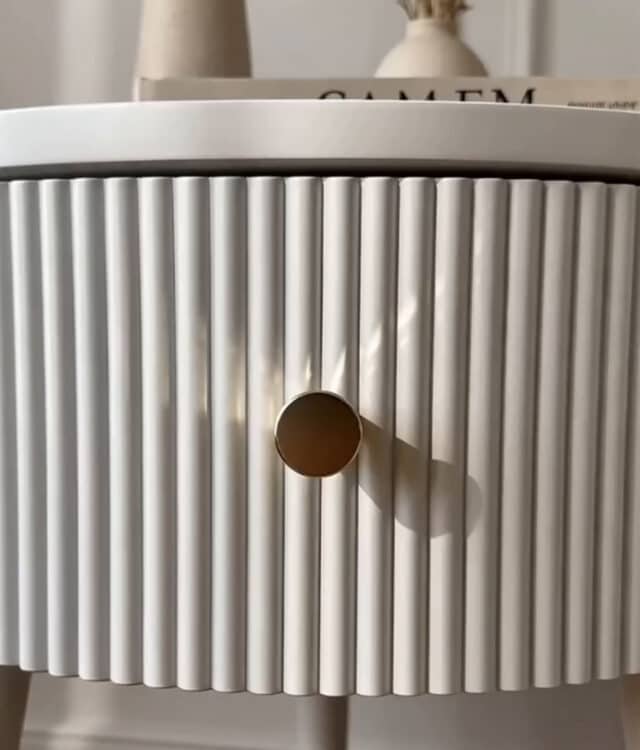 Margot Mocha Round Bedside Table